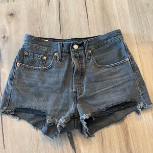 Women's Black Denim Shorts